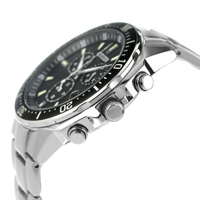 Citizen Collection Eco Drive Eco Drive观看品牌计时码表太阳能公民VO10-6771F模拟黑色VO10-6771F