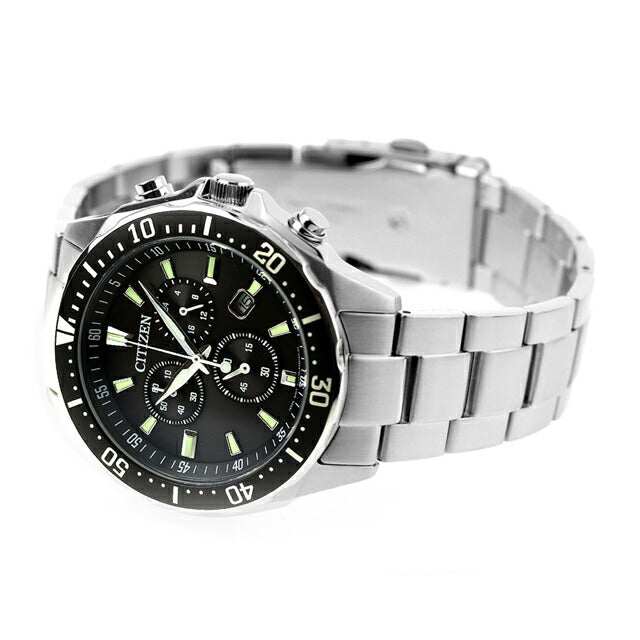 Citizen Collection Eco Drive Eco Drive观看品牌计时码表太阳能公民VO10-6771F模拟黑色VO10-6771F