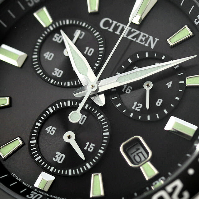 Citizen Collection Eco Drive Eco Drive观看品牌计时码表太阳能公民VO10-6771F模拟黑色VO10-6771F