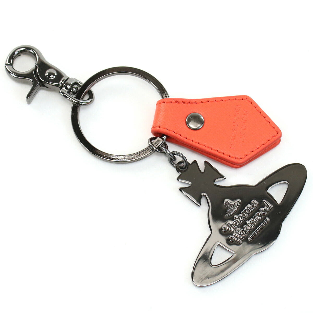 ヴィヴィアン・ウエストウッド キーリング ユニセックス メタル レザー イタリア 82030015 RED レッド系 小物 VWW82030015011