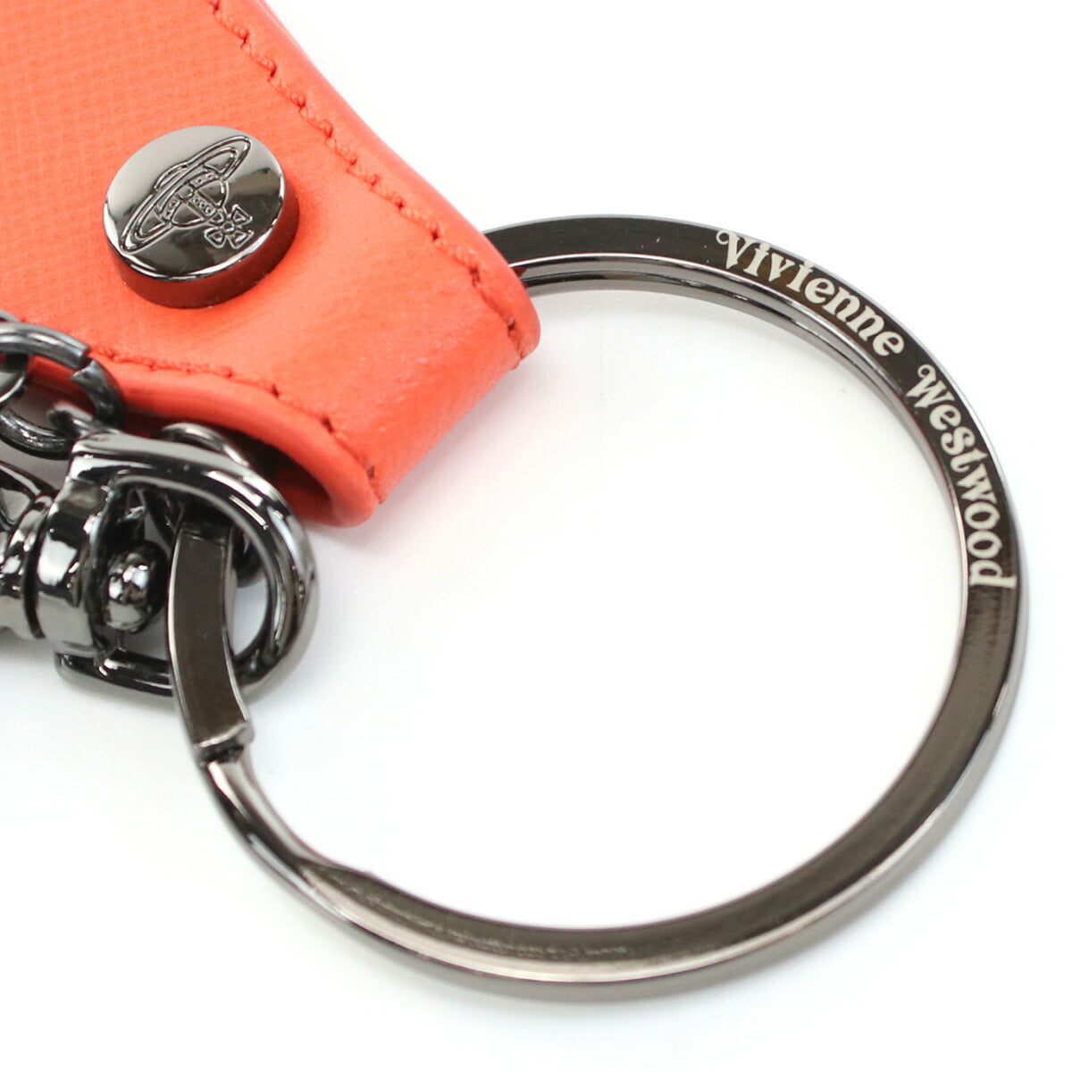 ヴィヴィアン・ウエストウッド キーリング ユニセックス メタル レザー イタリア 82030015 RED レッド系 小物 VWW82030015011
