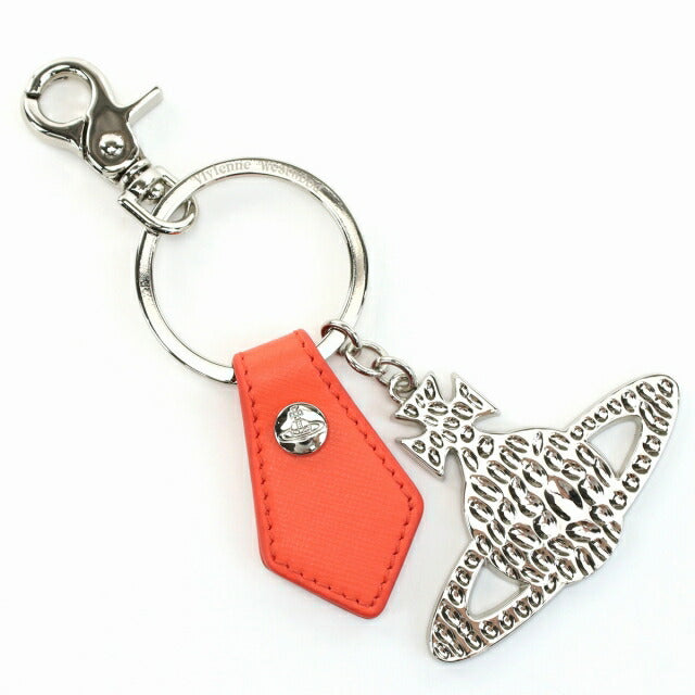 ヴィヴィアン キーリング ユニセックス Vivienne Westwood メタル レザー イタリア 82030016 レッド系 小物 選べるモデル VWW82030016011