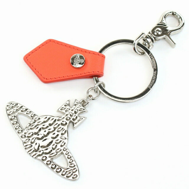 ヴィヴィアン キーリング ユニセックス Vivienne Westwood メタル レザー イタリア 82030016 レッド系 小物 選べるモデル VWW82030016011