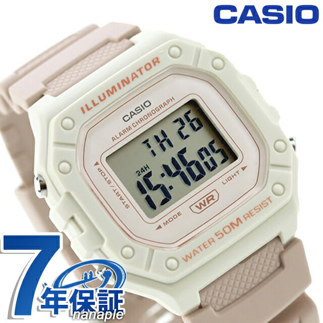 カシオ CASIO W-218HC-4A2V ポップ チプカシ 海外モデル ユニセックス メンズ レディース 腕時計 ブランド カシオ casio デジタル ベビーピンク W-218HC-4A2VDF