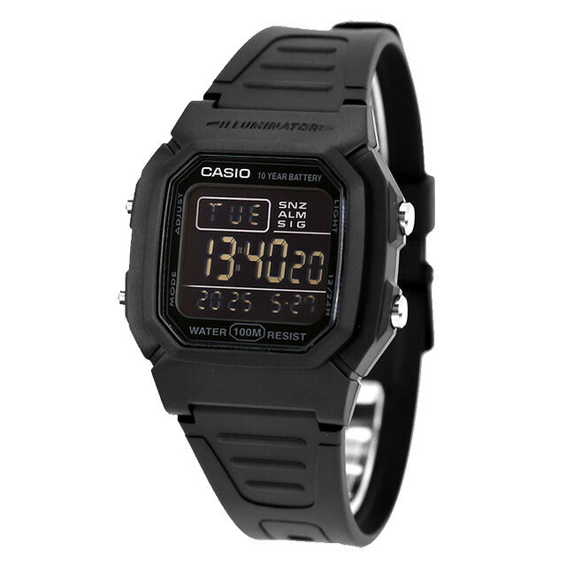 カシオ チープカシオ CASIO クォーツ 電池式 W-800H-1BV 海外モデル メンズ チプカシ 腕時計 ブランド カシオ casio デジタル ブラック 黒 W-800H-1BVDF