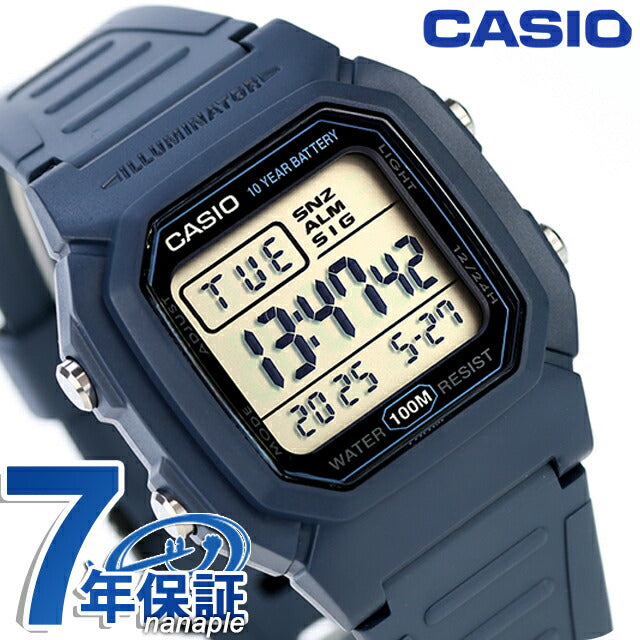 カシオ チープカシオ CASIO クォーツ 電池式 W-800H-2AV 海外モデル メンズ チプカシ 腕時計 ブランド カシオ casio デジタル ブラック 黒 W-800H-2AVDF