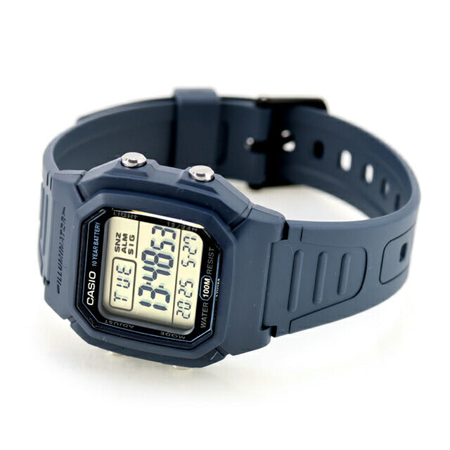 カシオ チープカシオ CASIO クォーツ 電池式 W-800H-2AV 海外モデル メンズ チプカシ 腕時計 ブランド カシオ casio デジタル ブラック 黒 W-800H-2AVDF