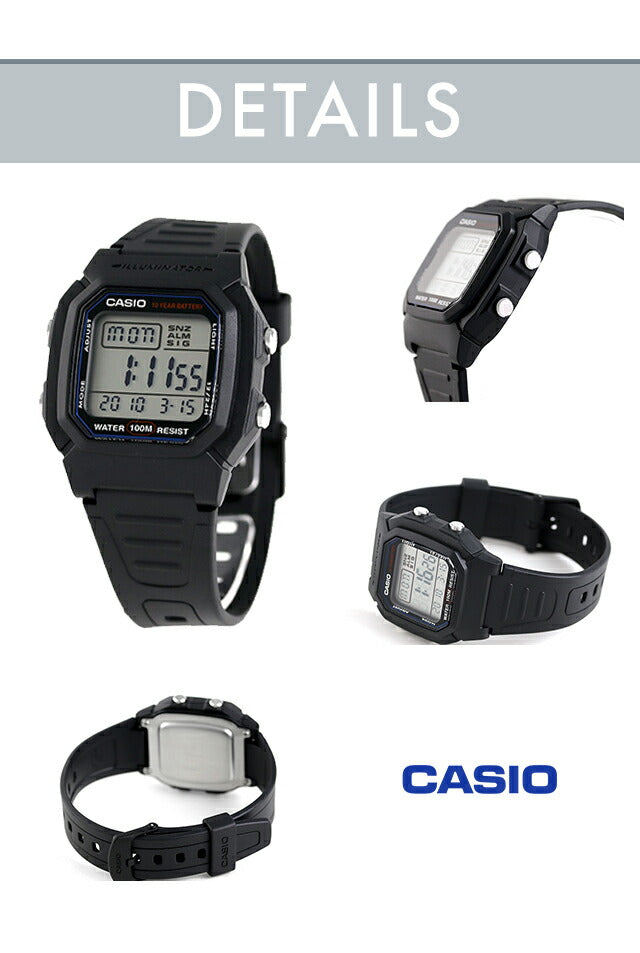 カシオ チープカシオ CASIO クォーツ 電池式 W-800H 海外モデル メンズ チプカシ 腕時計 ブランド カシオ casio デジタル 選べるモデル W-800H