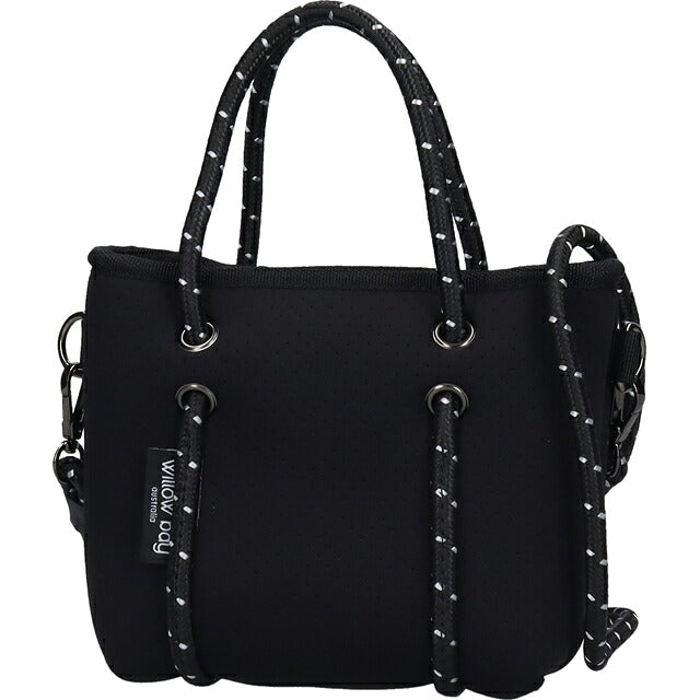 ウィローベイ ショルダーバッグ レディース ブランド WILLOWBAY ブティックタイニー マザーズバッグ 2WAY BLACK WB-1170