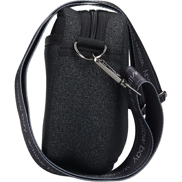 ウィローベイ ショルダーバッグ レディース ブランド WILLOWBAY ラージクロスボディバッグウィズロープ クロスボディ BLACK DENIM WB-9722