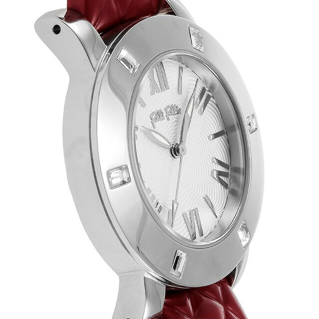 フォリフォリ DONATELLA クオーツ 腕時計 ブランド レディース Folli Follie WF1A005SPS-RE アナログ シルバー レッド 赤 WF1A005SPS-RE