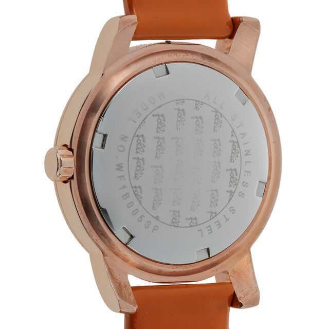 フォリフォリ DONATELLA クオーツ 腕時計 ブランド レディース Folli Follie WF1B005SPSORG アナログ ホワイト オレンジ 白 WF1B005SPSORG
