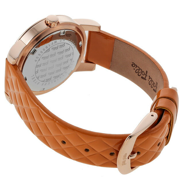 フォリフォリ DONATELLA クオーツ 腕時計 ブランド レディース Folli Follie WF1B005SPSORG アナログ ホワイト オレンジ 白 WF1B005SPSORG