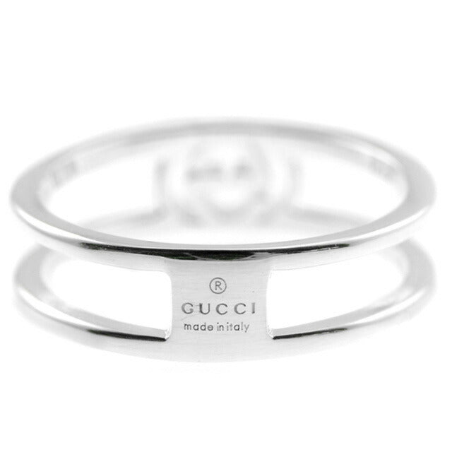 グッチ GUCCI インターロッキングG レディース メンズ リング 指輪 17号 298036 J8400 8106 17 シルバー WQ00003432