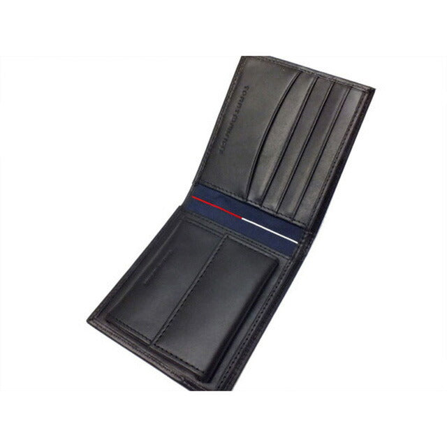 トミーヒルフィガー TOMMY HILFIGER 二つ折り 短財布 0096-4859-01 (31TL25X005-001) ブラック ブラック WQ00005538