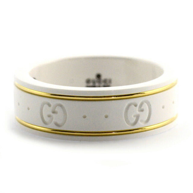 グッチ GUCCI メンズ リング 指輪 JP16号 325964-J85V5/8062/17 ホワイト ホワイト WQ00008961