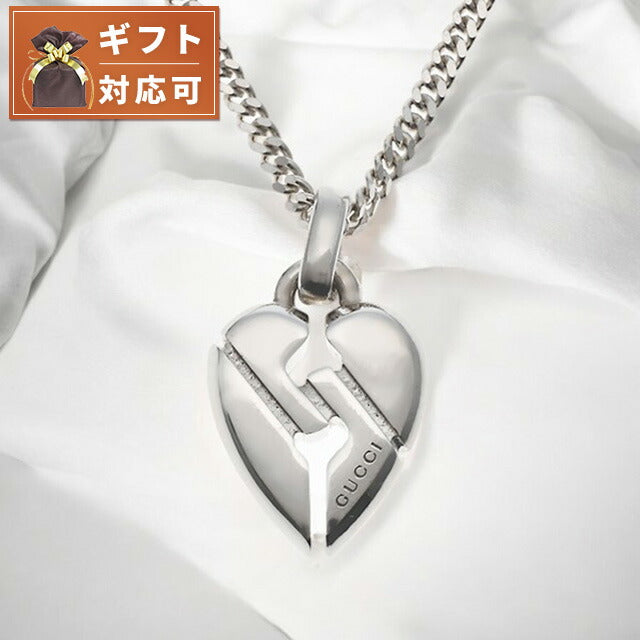 GUCCI ネックレス シルバー レディース 313463 8106 J8400 グッチ ネックレス アクセサリー レディース ノット ハート
