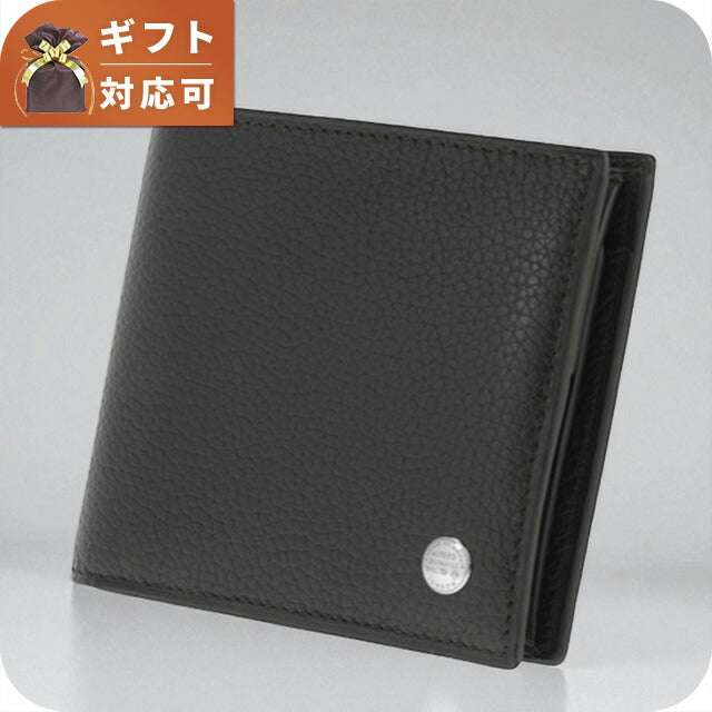 ダンヒル DUNHILL メンズ 二つ折り短財布 L2W332A ブラック ブラック WQ00009835