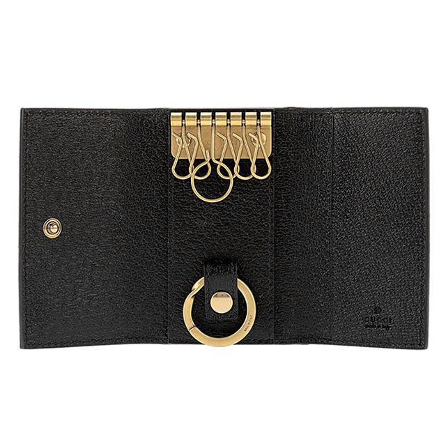 グッチ GUCCI レディース キーケース 435305-DJ20T-1000 ブラック WQ00019998