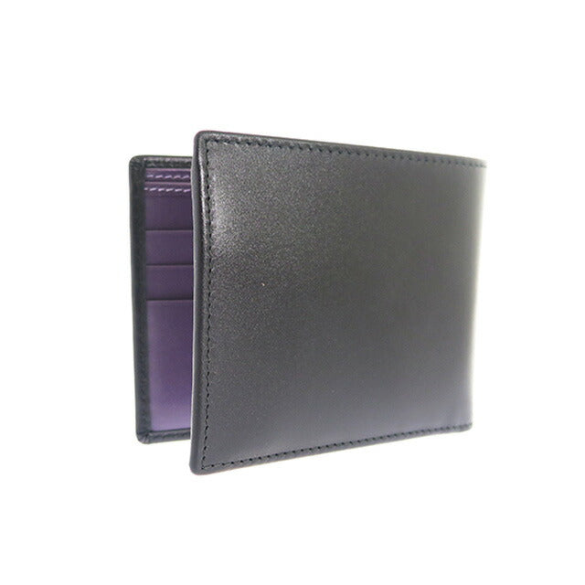 エッティンガー ETTINGER ロイヤルコレクション 短財布 メンズ ST141JR-PURPLE ブラック パープル ブラック WQ00024245