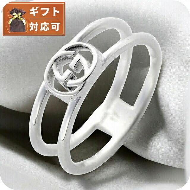 グッチ GUCCI インターロッキングG レディース メンズ リング指輪 13号 298036 J8400 8106 13 シルバー WQ00029299