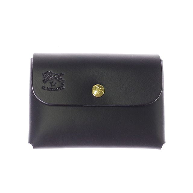 イルビゾンテ IL BISONTE カードケース メンズ レディース SCC032-PG0001-BK109 (C0855-P-135) ブラック WQ00035787