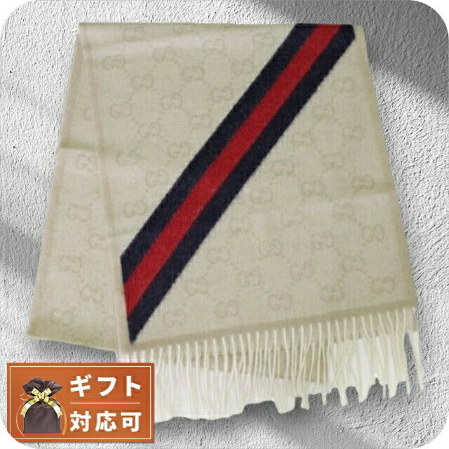 グッチ GUCCI マフラー GG柄 メンズ レディース 570603 3G200 9568 サンド ライトベージュ WQ00035928