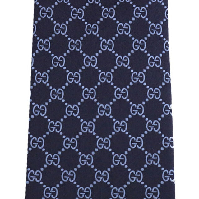 グッチ GUCCI ネクタイ メンズ 456524 4B002 4069 ネイビー GGパターン WQ00038519
