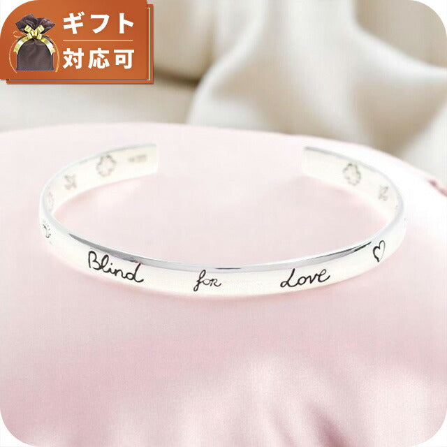 グッチ GUCCI バングル レディース 0455242 J8400 0701 19cm ブラインドフォーラブ シルバー WQ00038985