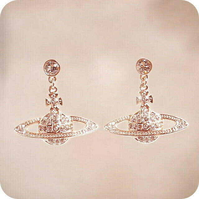 ヴィヴィアンウエストウッド VIVIENNE WESTWOOD ピアス 62020025-G120 レディース ミニ ベース レリーフ MINI BAS RELIEF ピンクゴールド WQ00040690