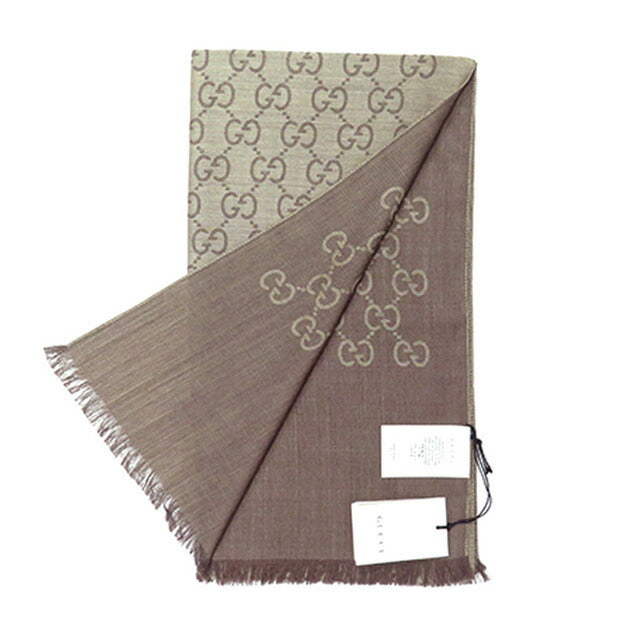 グッチ GUCCI ストール マフラー ロゴ GG メンズ レディース 165904 3G646 9664 ブラウン WQ00041478