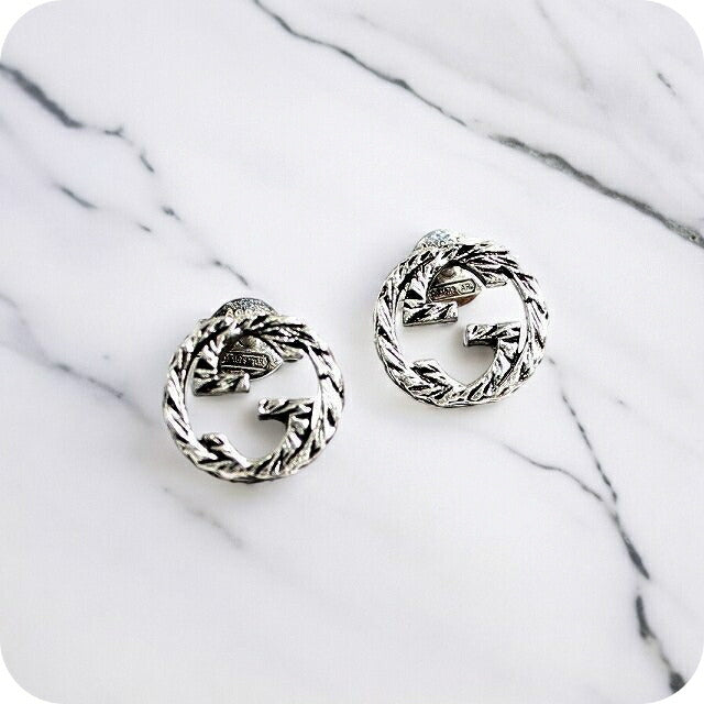 グッチ GUCCI ピアス 457109-J8400-0811 レディース インターロッキングG シルバー WQ00041919