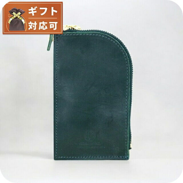 グレンロイヤル GLENROYAL カードポケット付きラウンド ジップキーケース 03-6255 メンズ レディース グリーン WQ00042757