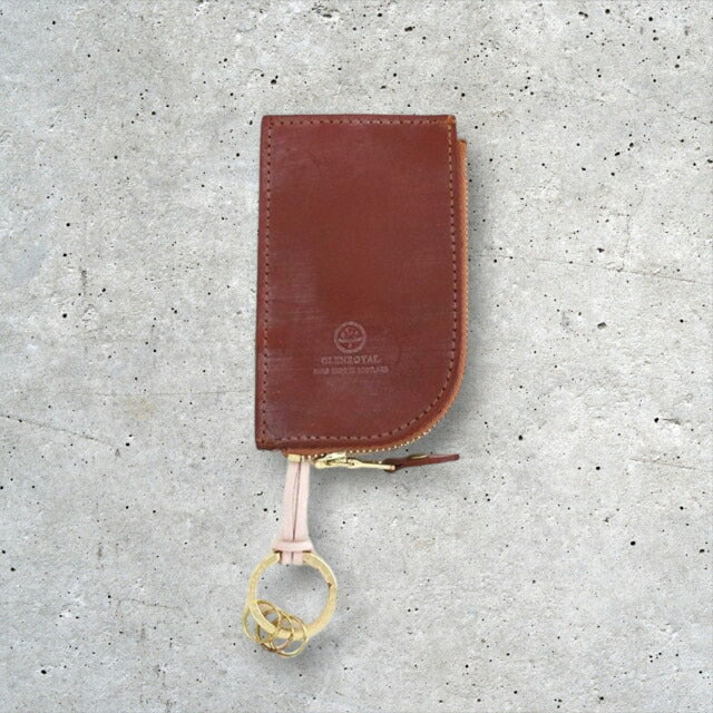グレンロイヤル GLENROYAL ジップキーケースメンズ レディース 03-5212-OX-TAN ブラウン WQ00042765