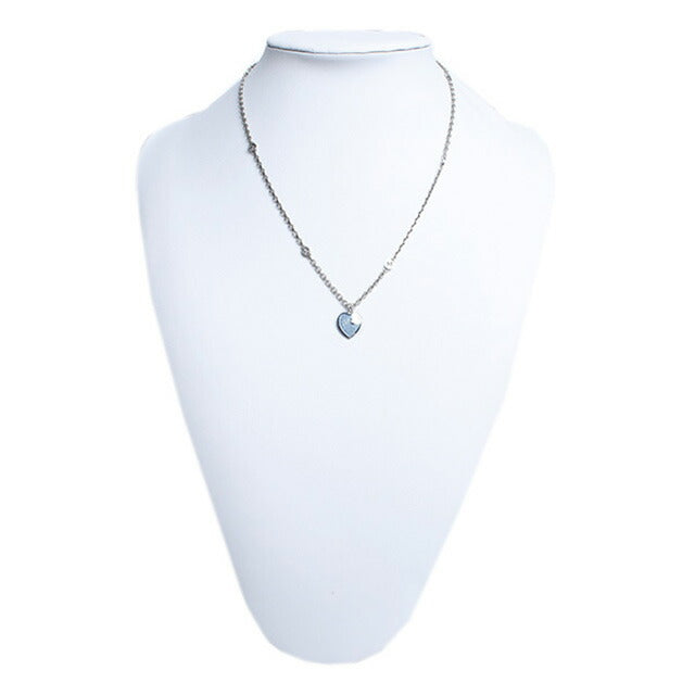 グッチ GUCCI シルバー ネックレス 645545 J89B4 8490 レディース インターロッキングG エナメル ハート ライトブルー系 WQ00042825