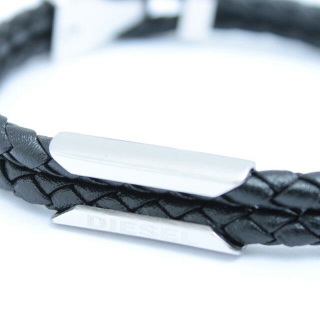 ディーゼル DIESEL ブレスレット DX1247040 メンズ レディース ブラック シルバー WQ00042884