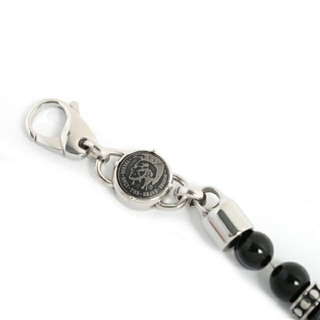 ディーゼル DIESEL ブレスレット DX1163040 メンズ ブラック シルバー WQ00043721