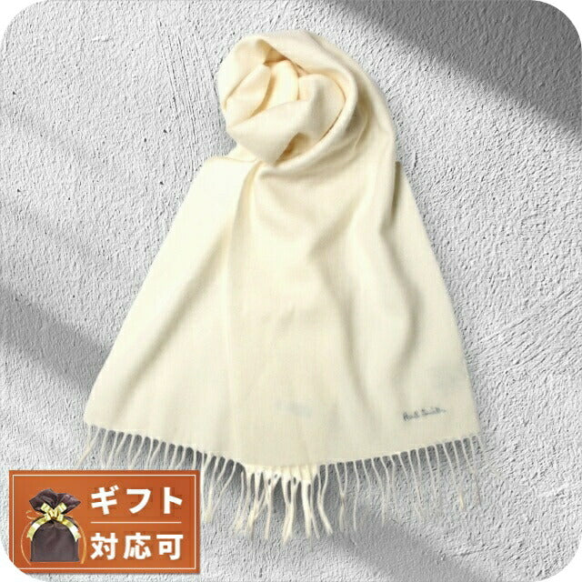ポールスミス PAUL SMITH マフラー M1A-933D-AS04-1 M1A-933D-AS04-01メンズ ホワイト WQ00043749