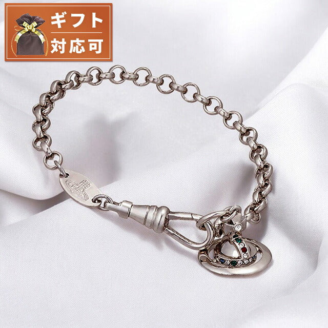 ヴィヴィアンウエストウッド VIVIENNE WESTWOOD ブレスレット 61020057-S001 レディース ガンメタル プチオーブ PETITE ORB WQ00045422