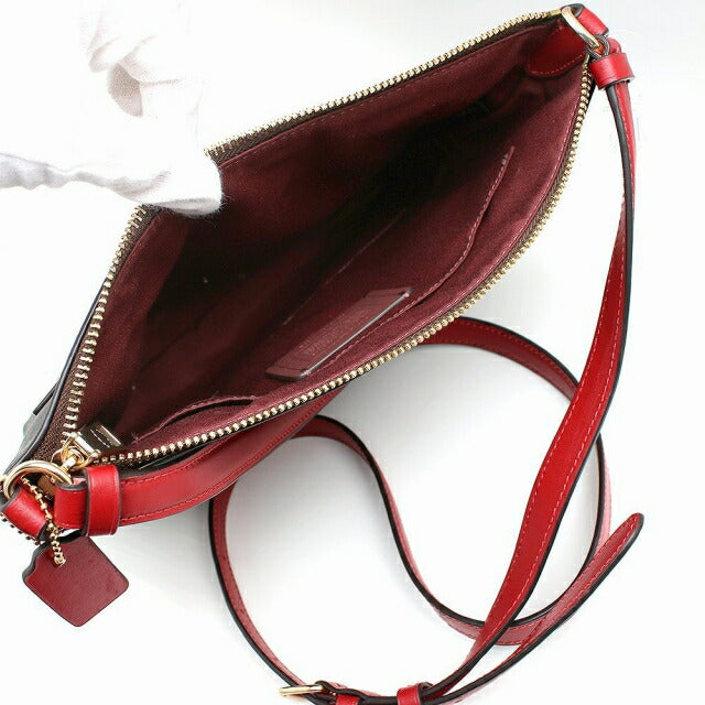 コーチ COACH アウトレット ショルダーバッグ C1554-IMRVQ レディース ブラウン レッド WQ00045795
