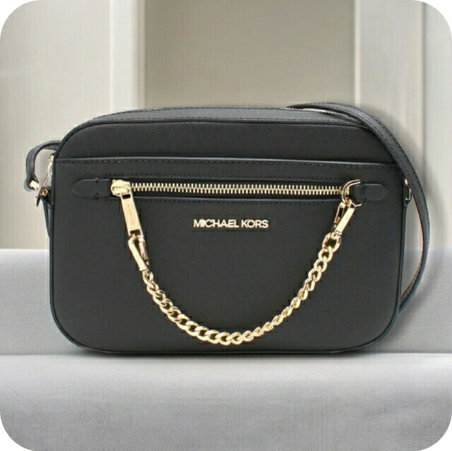 Michael Kors ショルダーバッグ JET SET ITEM 35S1GTTC7L-BLACK Michael Kors Women's Jet Set Item Large East West Chain