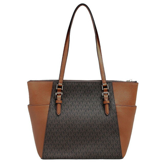 マイケルコース MICHAEL KORS トートバッグ レディース 35T0GCFT3B-BROWN シャーロット ラージ トップジップ トート ブラウン WQ00046258