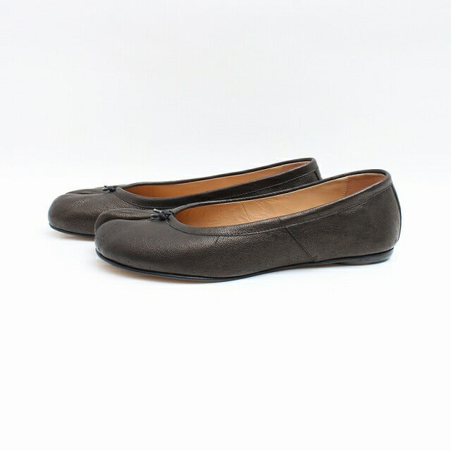 メゾンマルジェラ MAISON MARGIELA フラットシューズ 24.5CM S58WZ0042PR058T8013-375 レディース タビ 足袋 Tabi BLACK WQ00047158