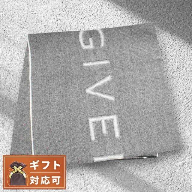 ジバンシィ GIVENCHY マフラー GV4518-J4431-1 メンズ ロゴ ウール GRAY グレー WQ00047206