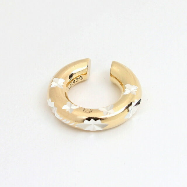 サスキア ディツ SASKIA DIEZ イヤーカフ スター彫刻 048-05-05-000-09-10-20-slv-gd レディース BOLD EARCUFF NO2 STAR WQ00047297