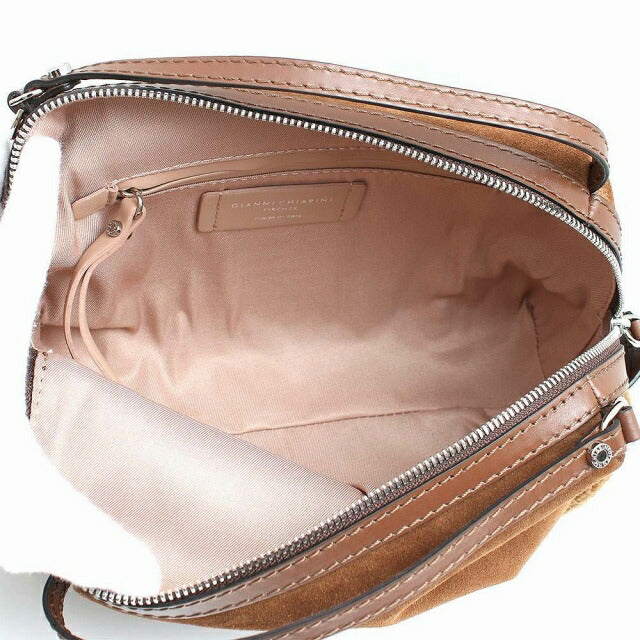 ジャンニキャリーニ GIANNI CHIARIN ショルダーバッグ BS8758 SHR VAR COGNAC レディース アリファエム ALIFA M ブラウン WQ00047351