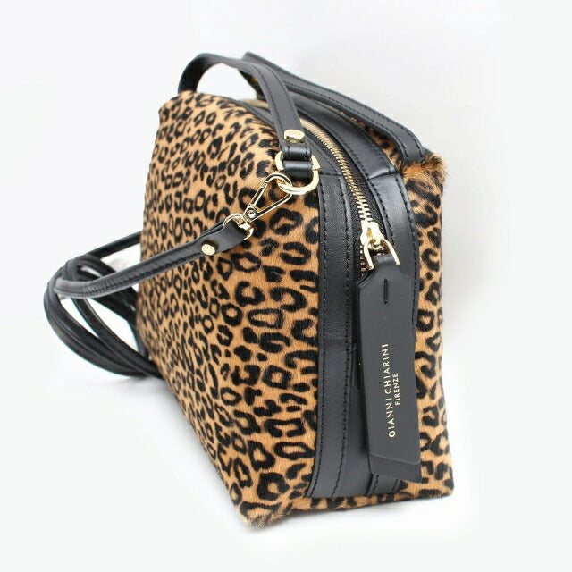 ジャンニキャリーニ GIANNI CHIARIN ショルダーバッグ BS8258 MCRLEO CAMMELLO レディース アリファエム ALIFA M レオパード WQ00047352