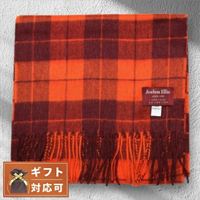 Joshua Ellisジョシュアエリス カシミヤ マフラーオレンジ Joshua Ellis ストール レディース ジョシュア エリス カシミヤ