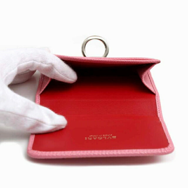 ブルガリ BVLGARI カードケース 287612-GRAIN-PNK-MEDIUM レディース ブルガリブルガリ BB キャンディクオーツ ピンク WQ00047849
