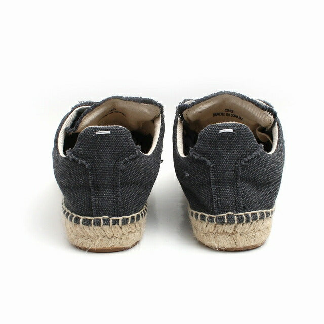 メゾンマルジェラ MAISON MARGIELA スニーカー S58WS0214P4751T8013-360 レディース レプリカ エスパドリーユ ブラック WQ00048582